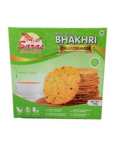 Saras Chilli Coriander Bhakhari  180G X 10