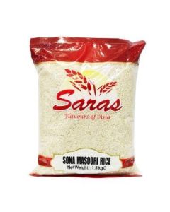 SARAS SONA MASURI RICE 12X1.5KG.